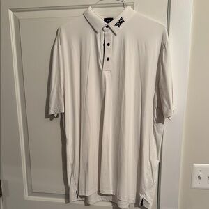 PXG Men's White Golf  Polo Shirt